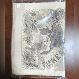 Classic Wildlife Art Print in Black and White